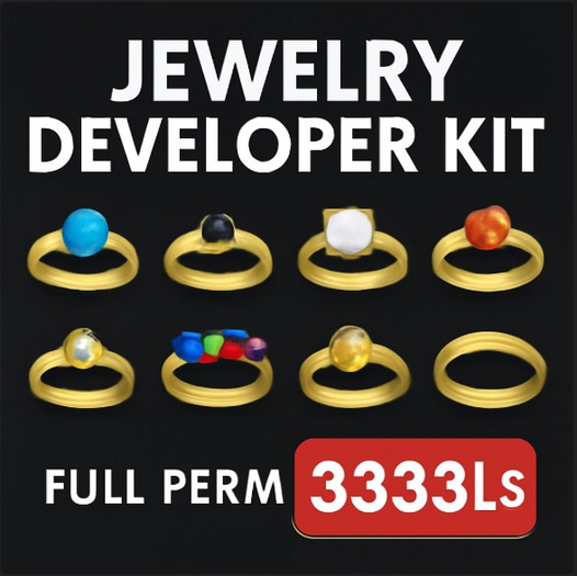 Jewelry Developer Kit - Full Perm | 7 Unique Rings
