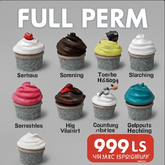 Full Perm Cupcakes - 9 Unique Flavors | Perfect for SL Creators