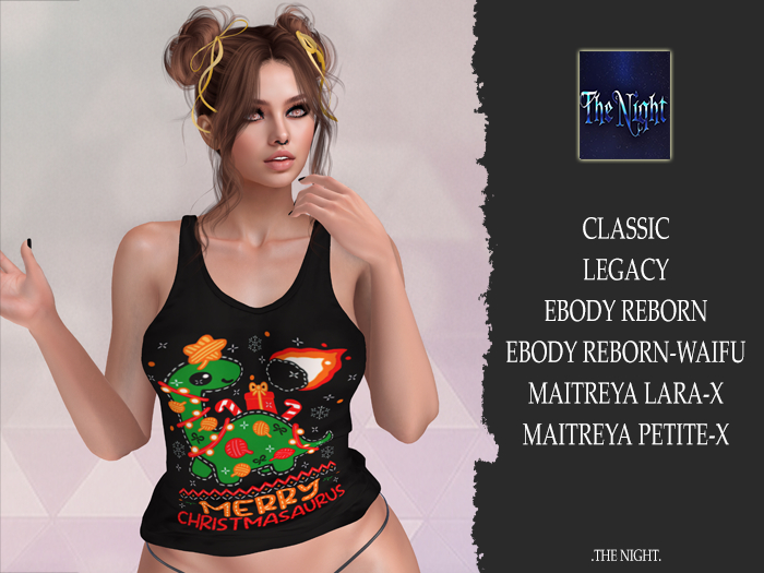 .TN. Christmasaurus- Tank Top