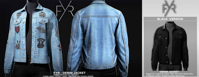 FYR - Denim Jacket Black