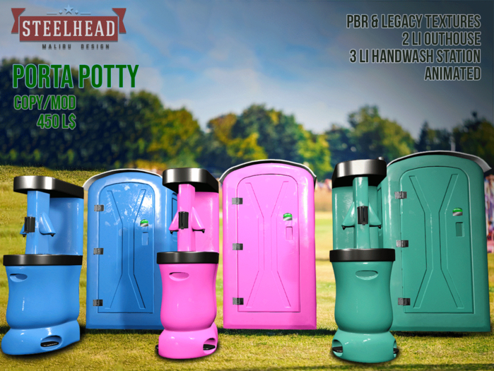 STEELHEAD PORTA POTTY SET
