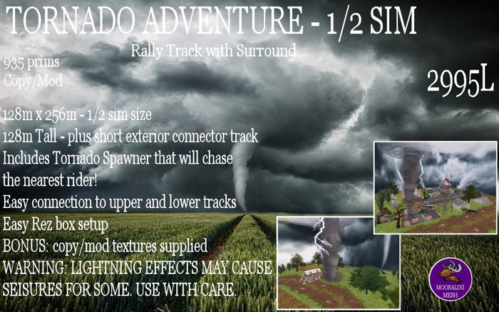 Tornado Adventure 1/2 Sim Rally Track