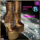 Leopard /Gold -  Ankle Boots  Nhumana