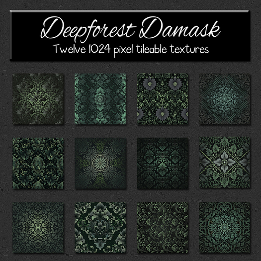 *Wallflowers* Deepforest Damask