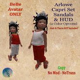 Arlowe BeBe Baby Capri Set - RED [ADD]