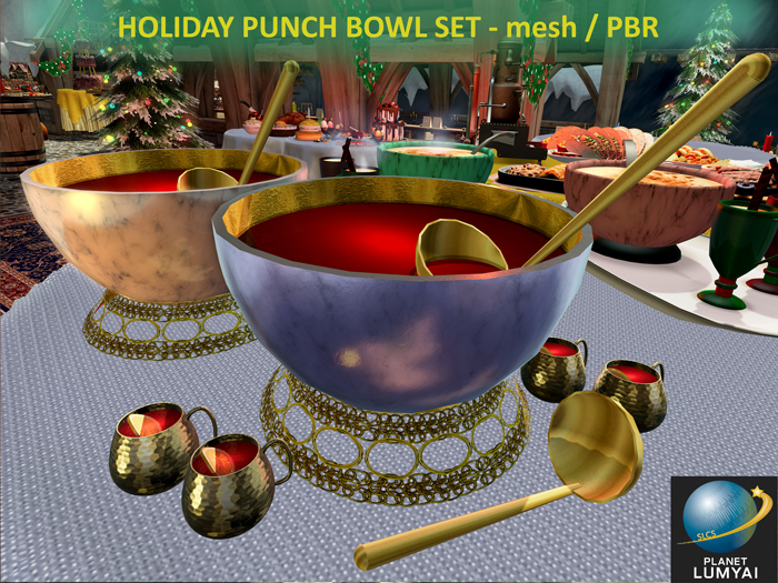Holiday Punch Bowl Set