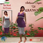 Arlowe LoveMomma Capri Set - LAVENDER [ADD]
