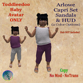 Arlowe Toddleedoo Baby Capri Set - LAVENDER [ADD]