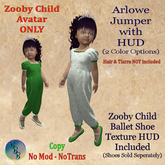 Arlowe Zooby Child Jumper Set - GREEN [ADD]