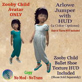 Arlowe Zooby Child Jumper Set - TEAL [ADD]