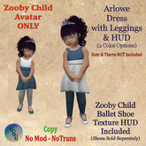 Arlowe Zooby Child Simple Dress Set - NAVY [ADD]