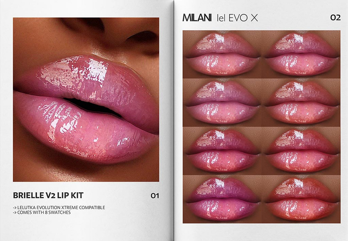 MILANI - "BRIELLE V2" LIP KIT / FATPACK
