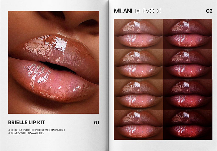 MILANI - "BRIELLE" LIP KIT / DEMO
