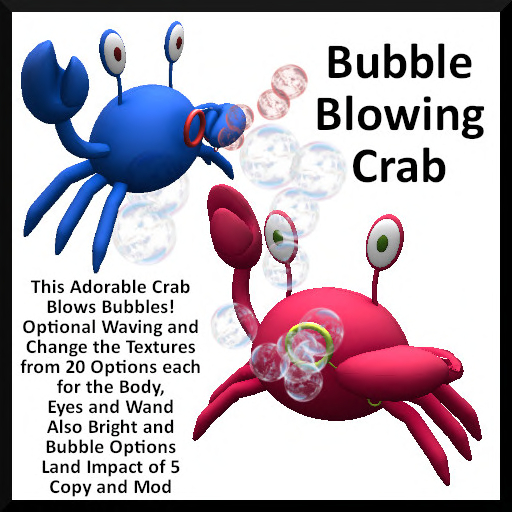Bubble Blowing Crab - Ever Green
