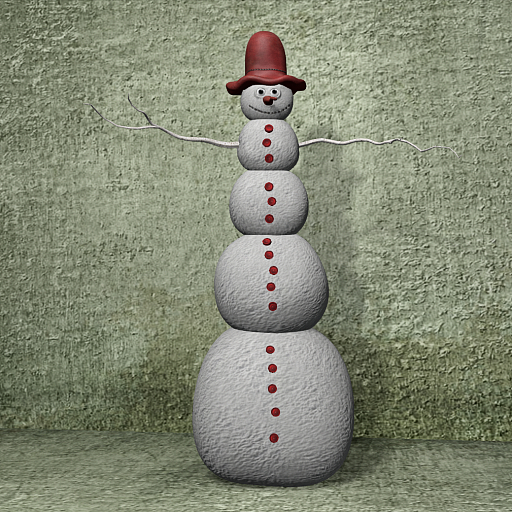 Cica's tall snowman