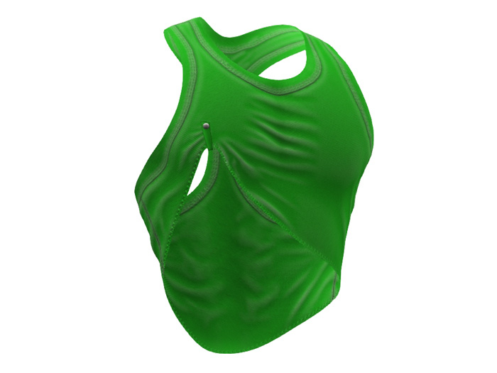 TwoSided Crop Tank Look neon green