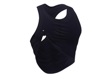 TwoSided Crop Tank Look marine