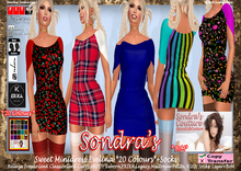 *Sondra's Sweet Minidress Evelina *20 Colours*+Socks(add)