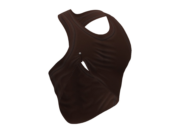 TwoSided Crop Tank Look brown