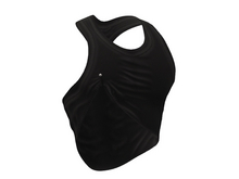 TwoSided Crop Tank Look black