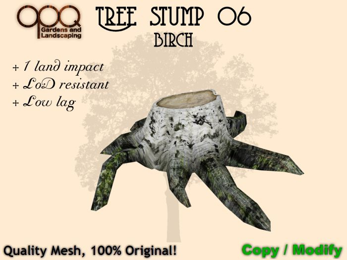 OPQ Tree stump 06 Birch (CM)