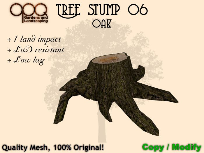 OPQ Tree stump 06 Oak (CM)