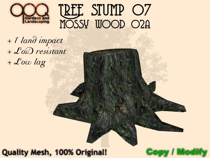 1 LI Mesh Tree stump - OPQ Tree stump 07 MW02A