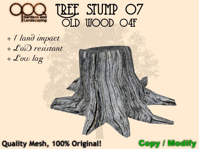 1 LI Mesh Tree stump - OPQ Tree stump 07 OW04F