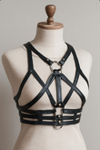 Feline Edge Harness Bra – Cyber Kink Fashion