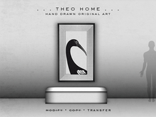 THEO HOME – “Black Marabou” Wall Art