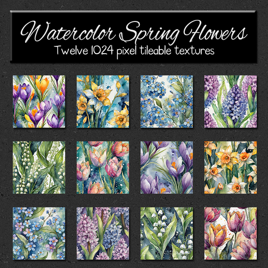 *Wallflowers* Watercolor Spring Flowers
