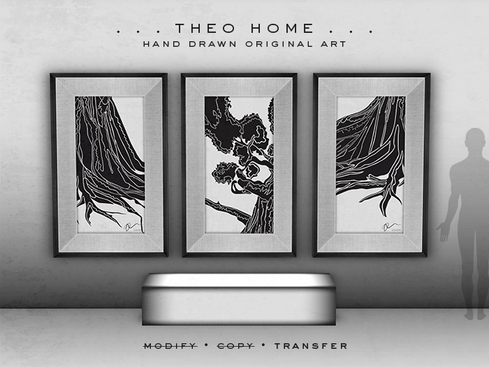 THEO HOME – “Black Strangler Fig Tree Variations” Wall Art