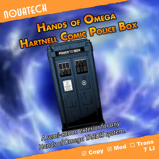Hands of Omega (HoO) Exterior  - Hartnell Comic Police Box