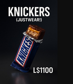 Knickers (JustWear!) Chocolate Bar – Hand-Hold & Eating Animation | Realistic Wearable Snack Accessory by Jubaerk 