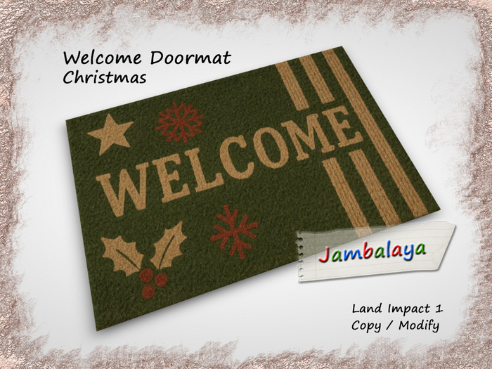 Welcome Doormat - Christmas Gift