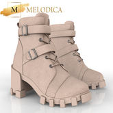 Beige Ankle Boots