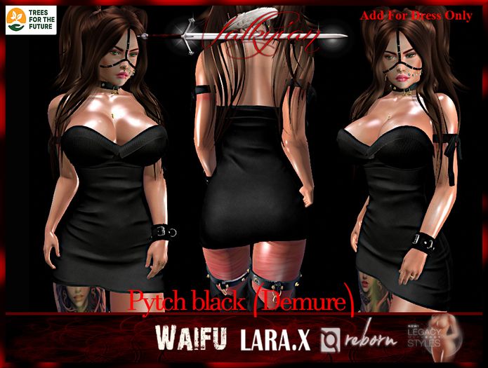 ~Valkyrian~Pytch black (Demure) Dress   (ADD)