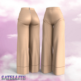 Beige Long Elegant Pants