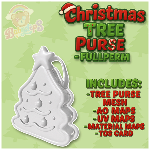 {Babysteps} Christmas Tree Purse_FULLPERM
