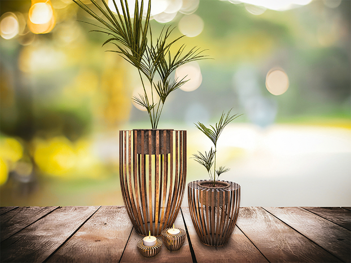 Arden leaves & light set
