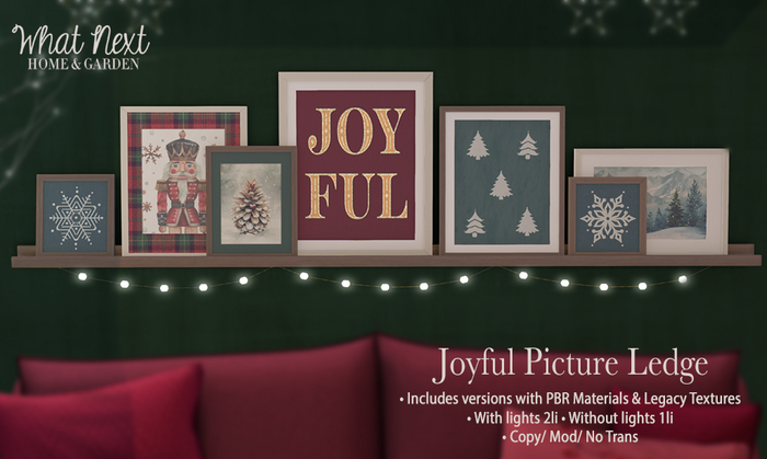 {wn} Joyful Picture Ledge  (wear to unpack)