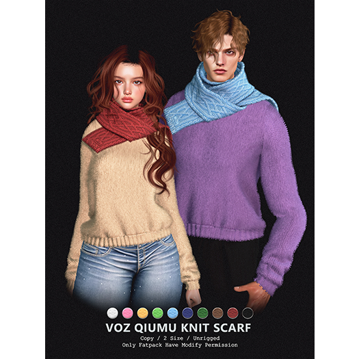 [VOZ] QiuMu Knit Scarf (Fatpack)