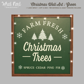 {wn} Christmas Wall Art - GREEN