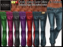 Karma - Pack Jeans Low Rise - 6 Colors