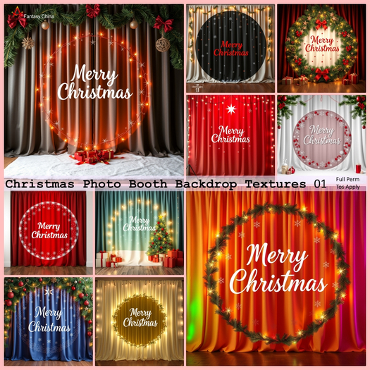 Christmas Photo Booth Backdrop Textures