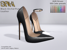 *S* Black Orchid Pumps - Leather - FATPACK
