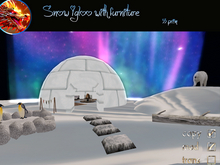 Snow Igloo with furniture