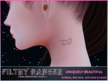FB - Uniquely Beautiful - (lel EvoX) - neck tattoo 2k