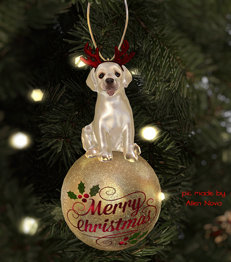 *AvaWay* CHRISTMAS TIME_Puppy BALL #1 RARE ⭐ RESIZABLE   