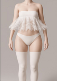 Valentines Lingerie – Babydoll Mimi Dress (Romantic White Edition)